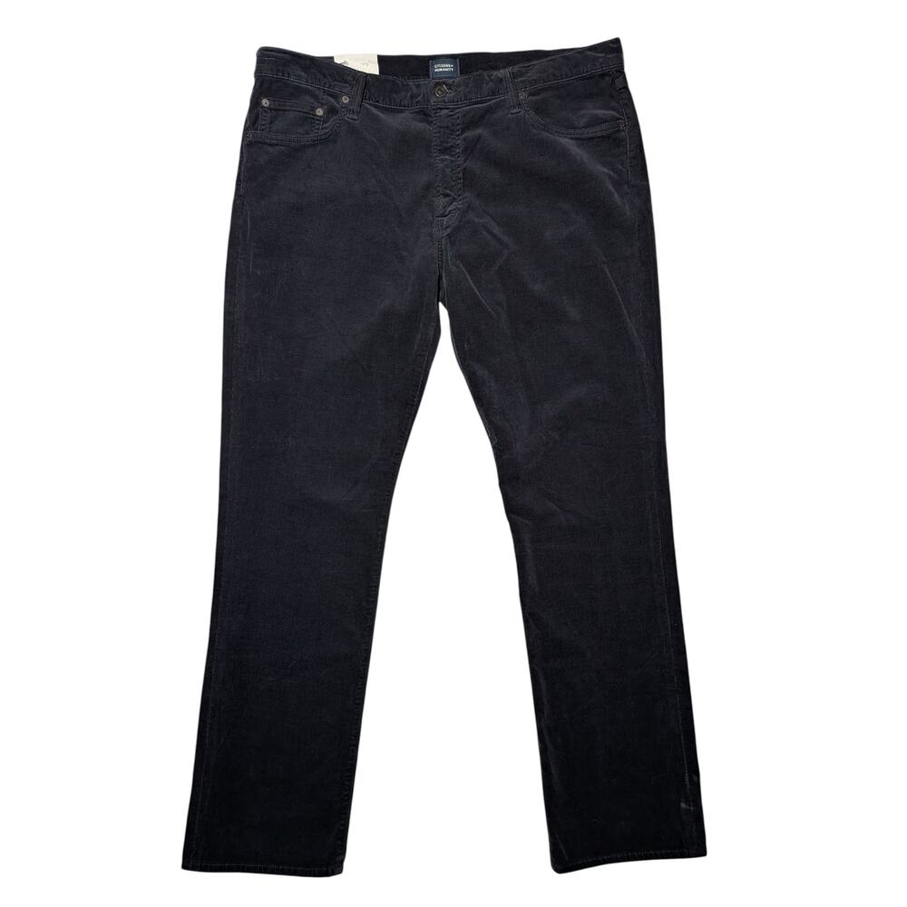 Citizens of Humanity The Gage Plush Micro Corduroy Pants Black Size‎ 40 NWT